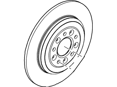 2006 Ford Freestyle Brake Disc - 5F9Z-2C026-BA