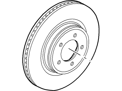 2005 Lincoln Aviator Brake Disc - 4C5Z-1125-AA