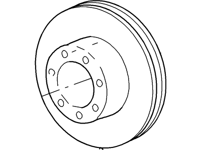 2004 Ford F53 Stripped Chassis Brake Disc - 1C3Z-2C026-AA