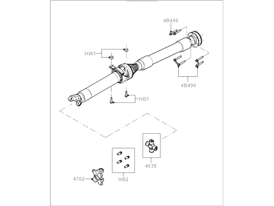 Ford BR3Z-4R602-A Drive Shaft Assembly