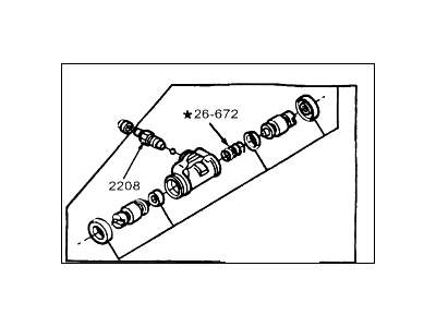 Ford F4BZ2261B Cylinder Assembly Rear Brake