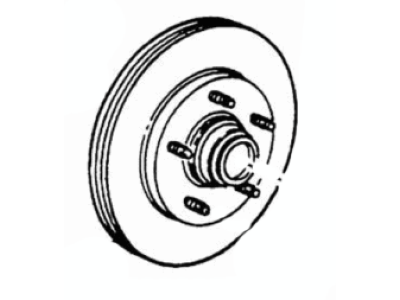 Ford 2U2Z-1V102-BA Hub And Disc Assembly