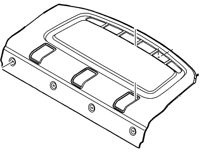 Ford DM5Z-5446668-BE Panel Assembly - Rear Package Tray