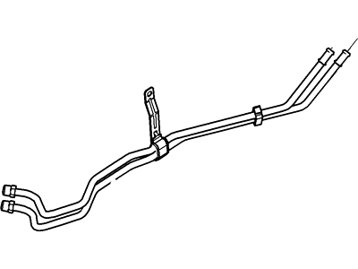 2005 Ford Mustang Automatic Transmission Oil Cooler Line - 4R3Z-7R081-AA