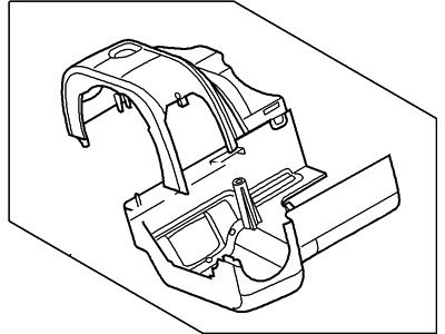 Mercury Steering Column Cover - 6L2Z-3530-AD