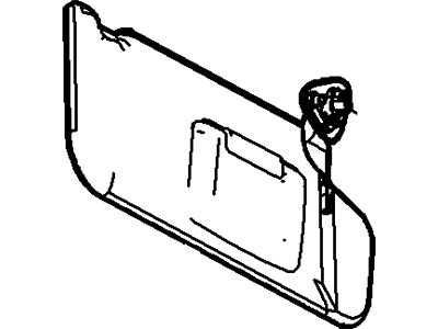 Ford 8G1Z-5404105-BA Sun Visor Assembly