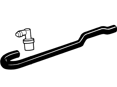 2000 Ford Windstar Crankcase Breather Hose - XF2Z-6853-BA