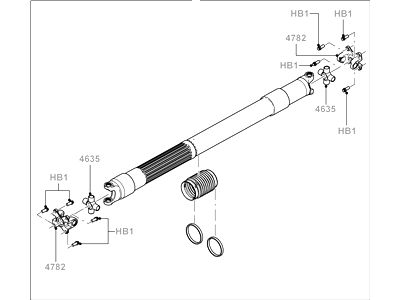 Ford 8R3Z-4602-B Drive Shaft Assembly