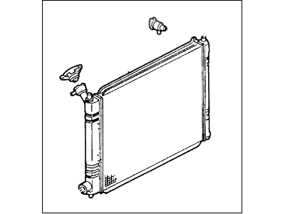 1999 Ford Escort Radiator - F8CZ-8005-AA