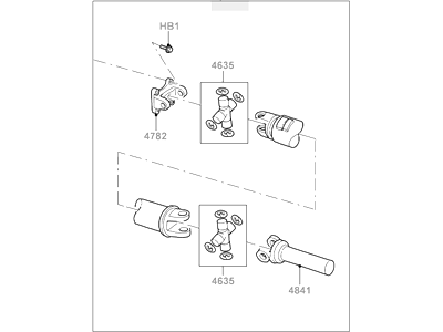 Ford 7L3Z-4602-E Drive Shaft Assembly