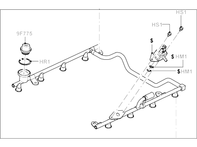 Ford Explorer Fuel Rail - 4L2Z-9F792-EA