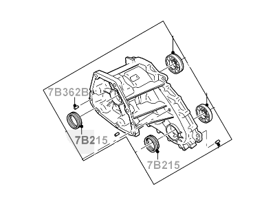 Ford 1L2Z-7005-XA Transmission Case Assembly