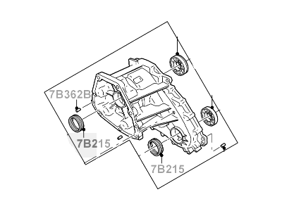 2005 Mercury Mountaineer Transfer Case - 1L2Z-7005-XA