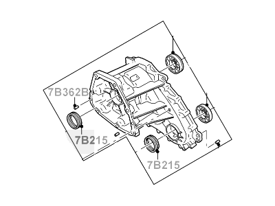 2002 Mercury Mountaineer Transfer Case - 1L2Z-7005-XA