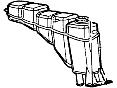 Ford XC3Z-8A080-AA Tank Assembly - Radiator Overflow