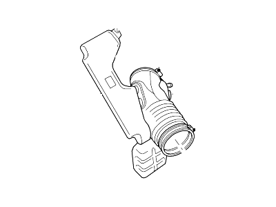 2004 Ford Thunderbird Air Intake Coupling - 3W4Z-9B659-BA