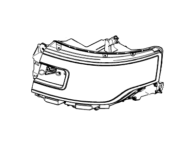 Ford DA8Z-13008-F Headlamp Assembly Without