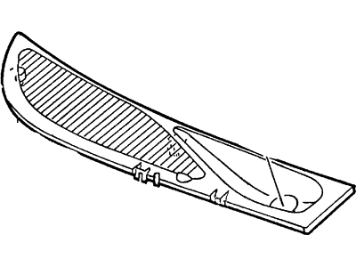 F57Z-78022A69-A Ford Panel Cowl Side Illustration 1 of 1
