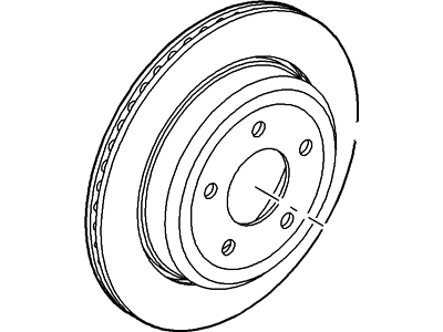 2007 Ford Crown Victoria Brake Disc - 3W7Z-1V125-AA