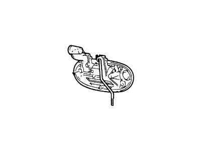 Mercury Door Handle - 4F1Z-5422405-BBPTM