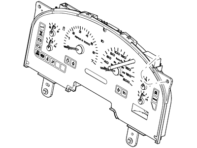 2004 Ford F-150 Instrument Cluster - 4L3Z-10849-EC