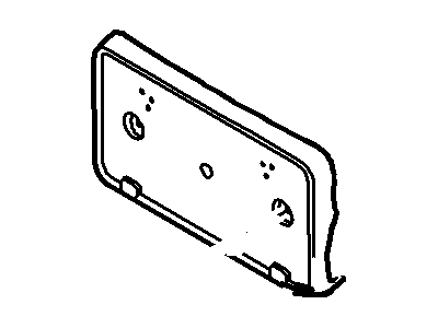 Ford DB5Z-17A385-AA Bracket - License Plate