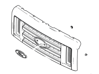 Ford 8C2Z-8200-BCP Grille Assembly - Radiator