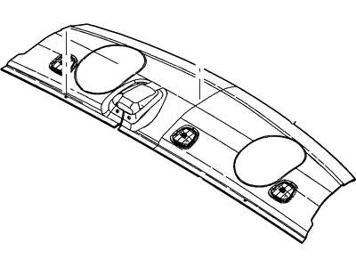 Ford 3W1Z-5446668-AAB Panel Assy - Rear Package Tray Trim