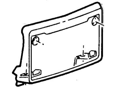 2000 Lincoln Continental License Plate - F5OY-17A386-A