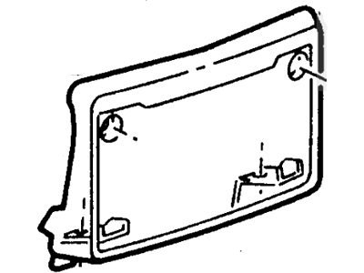 1995 Lincoln Continental License Plate - F5OY-17A386-A