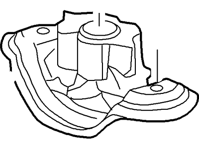 Ford XW4Z-6068-AA Engine Support Insulator Assembly