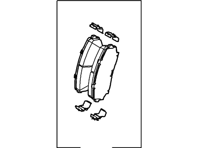 2010 Ford Edge Brake Pads - BT4Z-2001-A