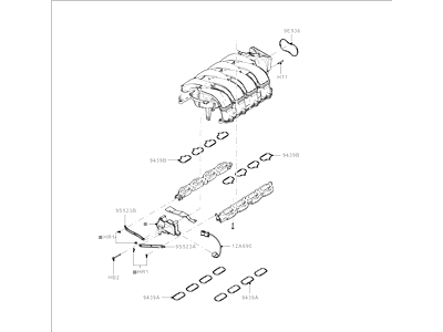 2006 Ford Mustang Intake Manifold - 4R3Z-9424-EL