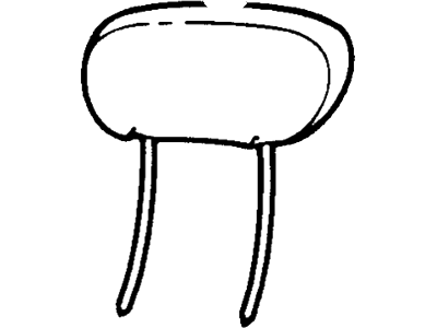 F78Z16611A08FAB Ford Headrest Assembly Illustration 1 of 1