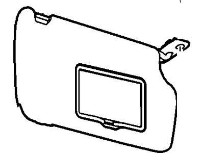 Ford BE8Z-5404104-BB Sun Visor Assembly