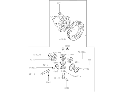 Ford YL8Z-4026-AA Differential Assembly