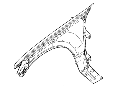 2010 Ford Explorer Fender - 6L2Z-16006-BA