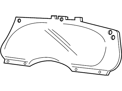 Ford F7UZ-10890-AA Mask - Fuel And Temperature Gauge