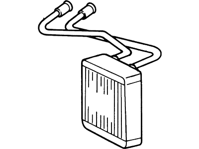 thumbnail image 2 of HVAC Heater Core For Ford Super Duty & Excursion - 1999-2003 F-250, F-350, F-450, F-550 - 5/8 Inlet/Outlet 2 of 5