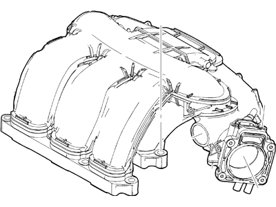 2004 Ford Taurus Intake Manifold - 3F1Z-9424-AA