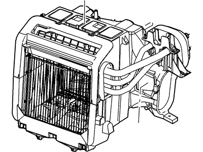 2006 Lincoln LS Evaporator - 6W4Z-19850-AA