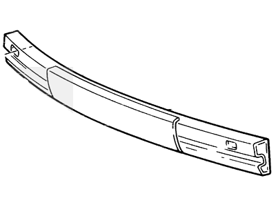 2002 Mercury Grand Marquis Bumper - YW1Z-17757-AA