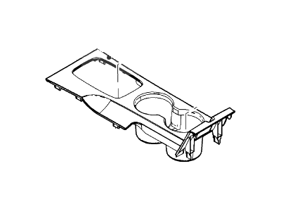 Lincoln Zephyr Center Console Base - 6E5Z-54045A76-AB
