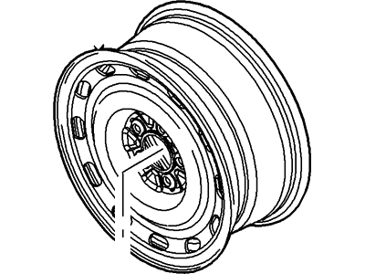 Ford 6W7Z-1007-C Wheel Assembly