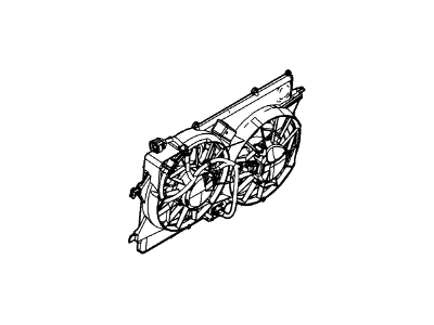 Ford 6S4Z-8C607-AA Motor And Fan Assy - Engine Cooling