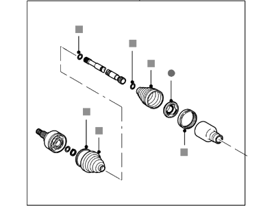 Ford 5L8Z-3A427-BB Front Axle Shaft