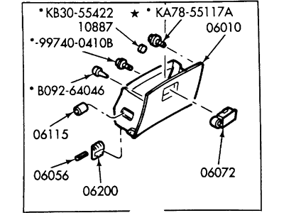 Ford F62Z6106024AA Hinge Assembly