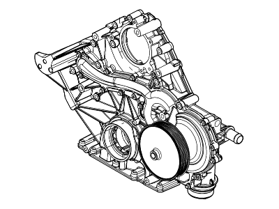 Ford DC3Z-6019-B Cover - Cylinder Front