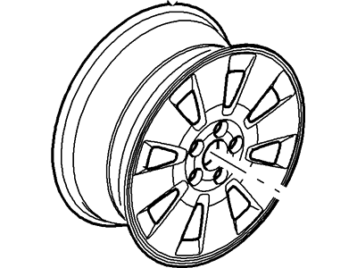 2009 Mercury Mountaineer Spare Wheel - 6L9Z-1007-K