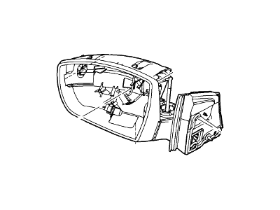 Ford Focus Car Mirror - CP9Z-17683-CACP